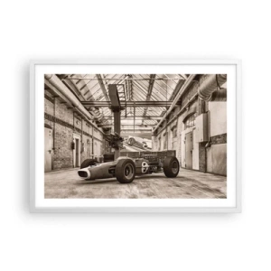 Pôster em moldura branca - O descanso do vencedor - 70x50 cm