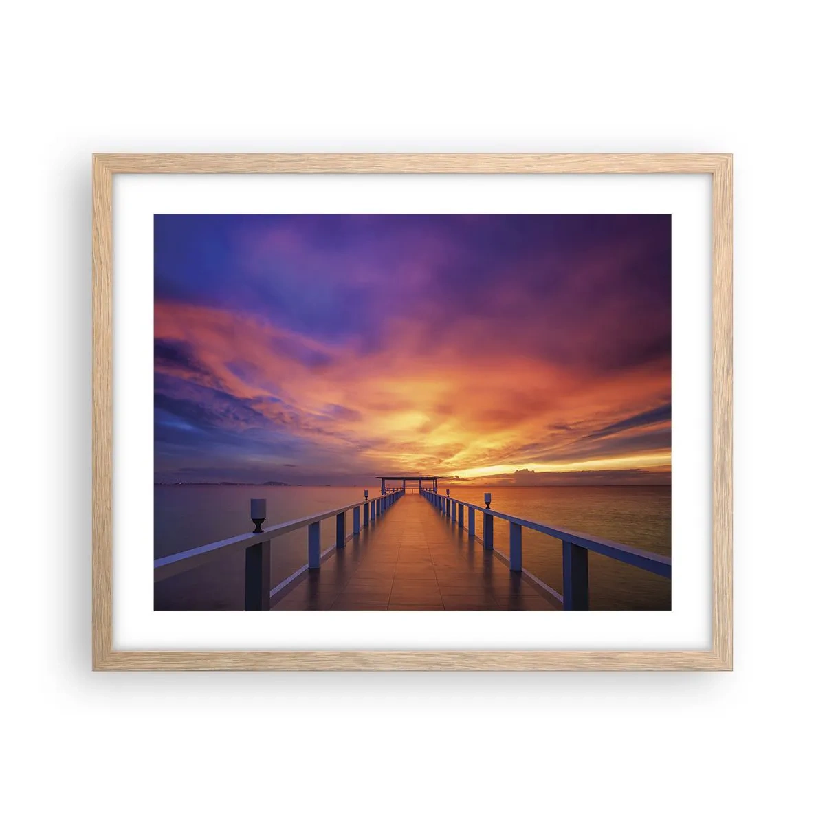 Pôster com moldura de carvalho claro - Sem fim - 50x40 cm