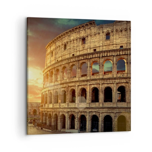 Quadro em tela - Monumento colossal - 60x60 cm