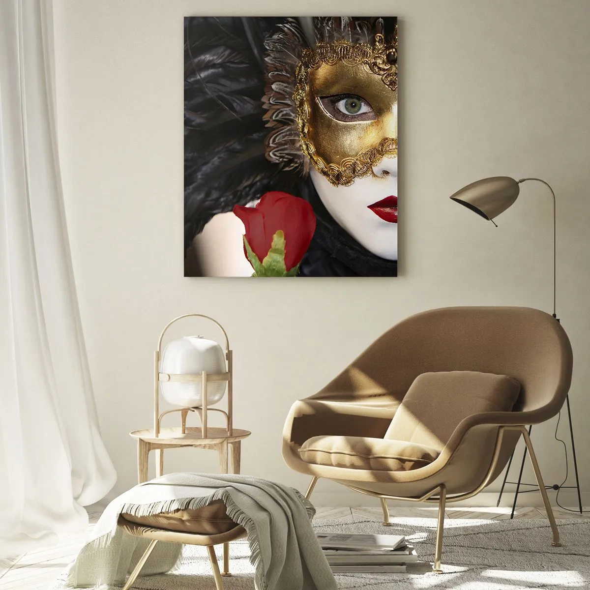 Quadro em vidro - Porque a vida é uma grande baile - 80x120 cm