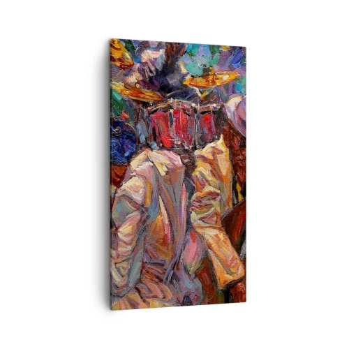 Quadro em tela - Num só ritmo - 45x80 cm