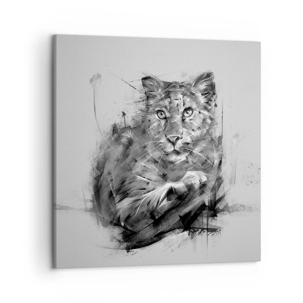 Quadro em tela - Sim, estou a ouvir atentamente - 50x50 cm