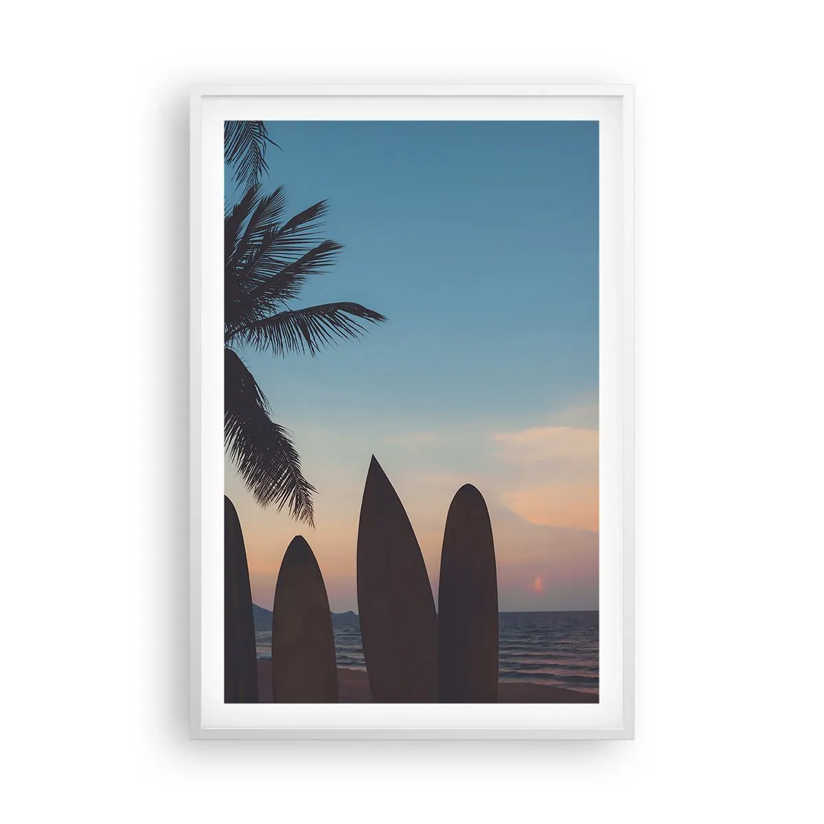 Pôster em moldura branca - Amanhã também será divertido - 61x91 cm