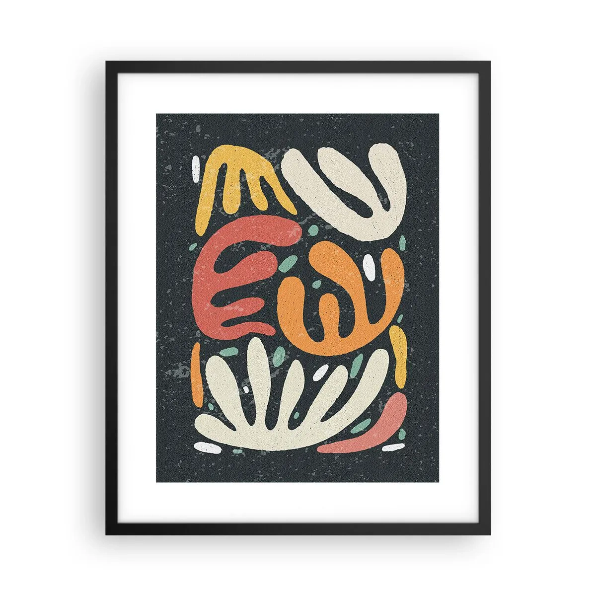 Pôster com moldura preta - Composição – estou prestes a pegar-te - 40x50 cm