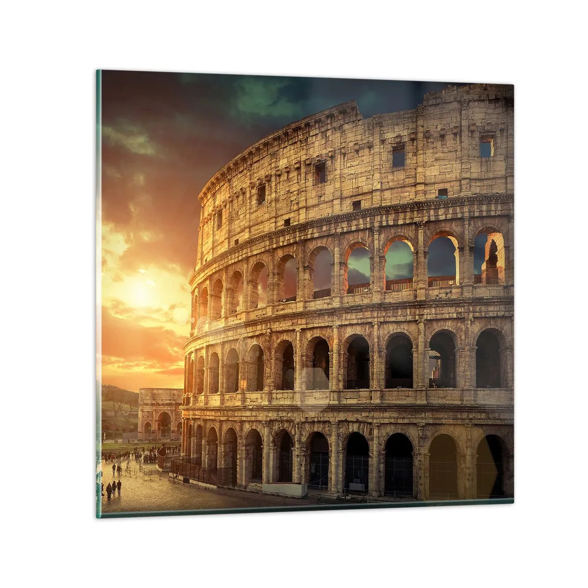 Quadro em vidro - Monumento colossal - 40x40 cm