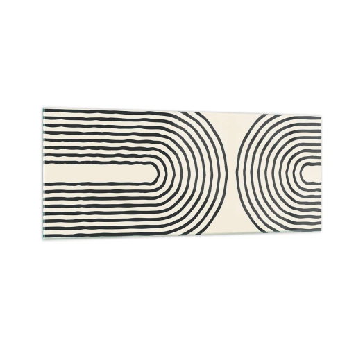 Quadro em vidro - Em um momento... - 100x40 cm