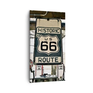 Quadro em tela - Viagens retro americanas - 55x100 cm