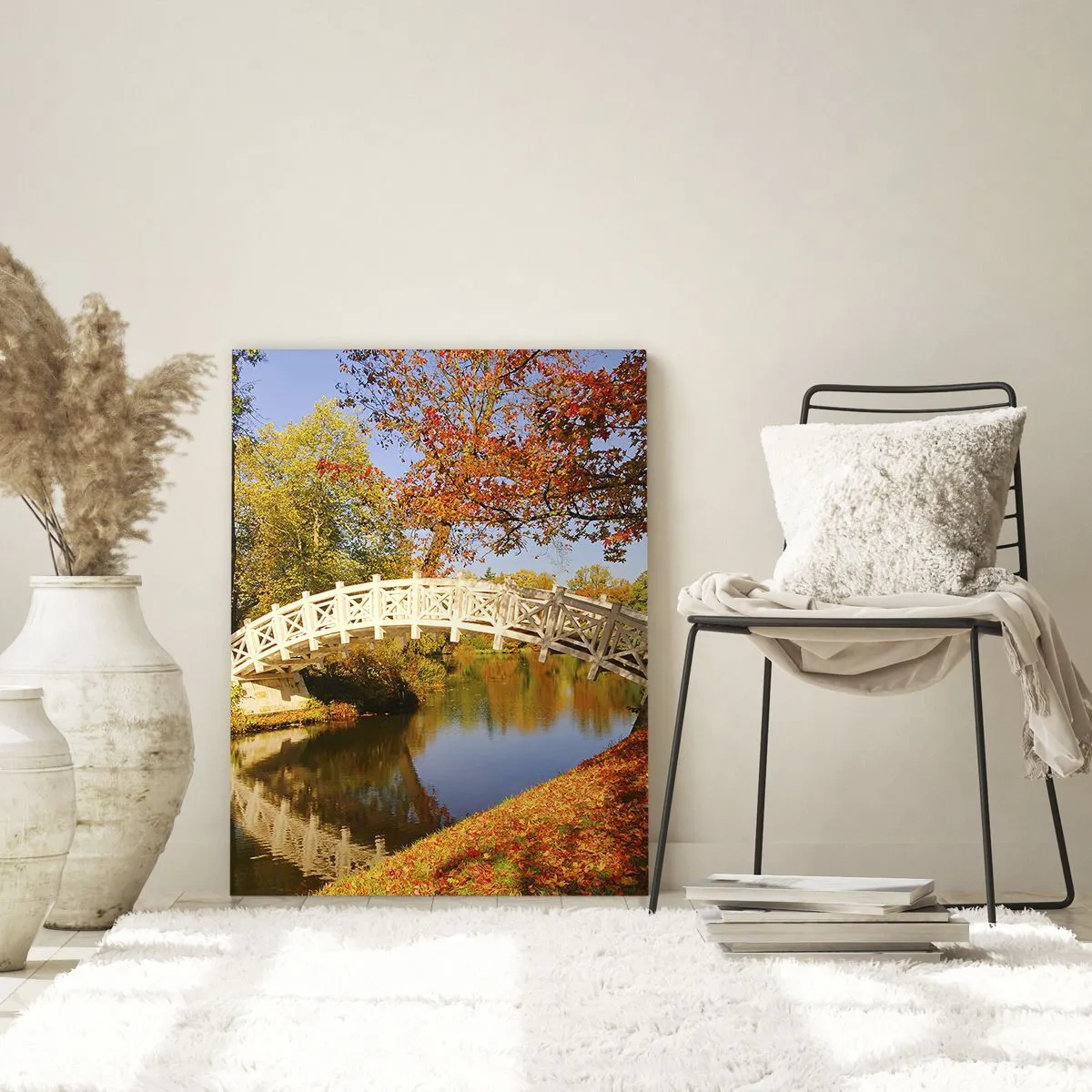 Quadro em vidro - Na ponte branca dos suspiros - 50x70 cm