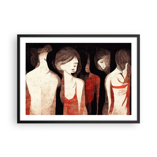 Pôster com moldura preta - Madonas das trevas - 70x50 cm