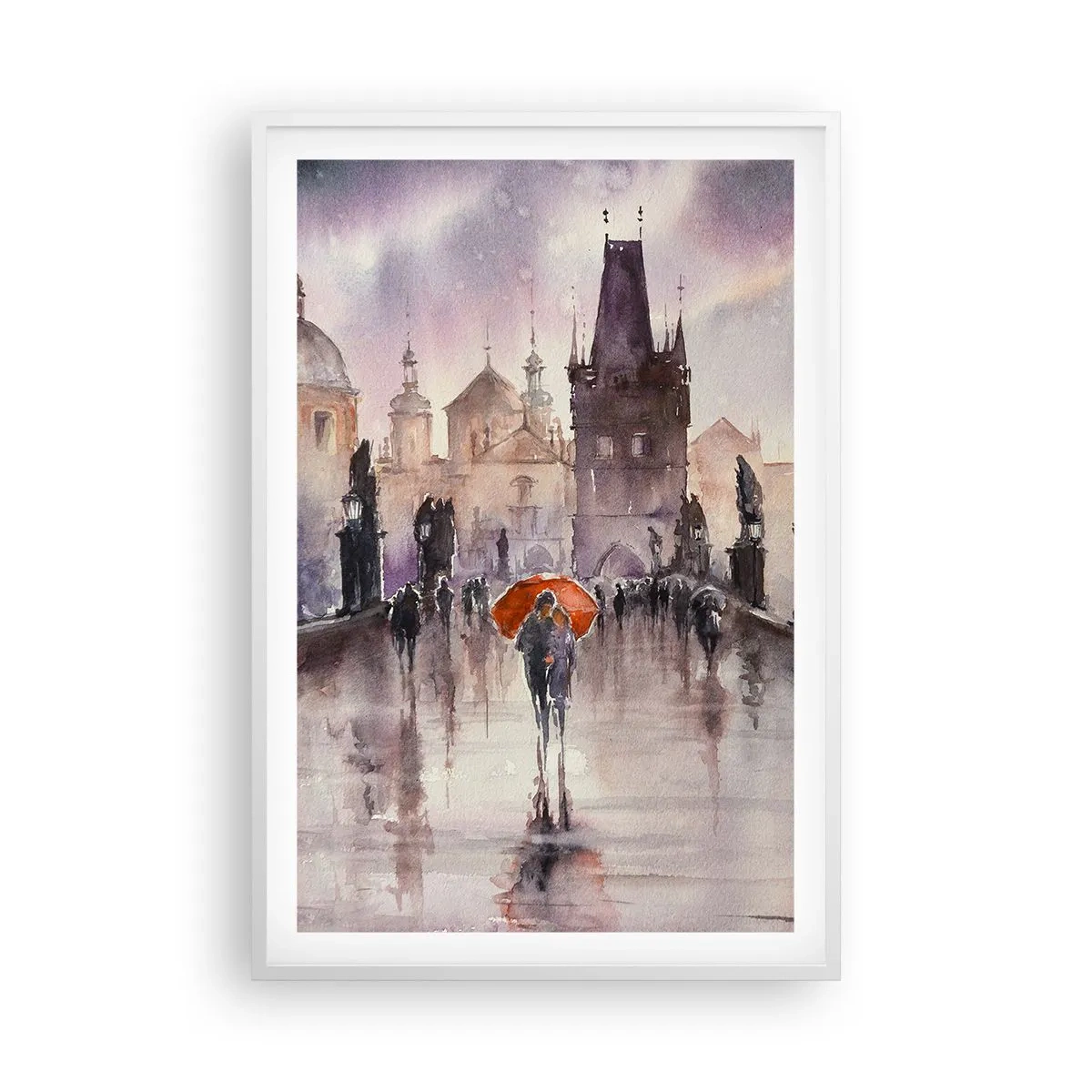 Pôster em moldura branca - Pessoas não mudam - 61x91 cm