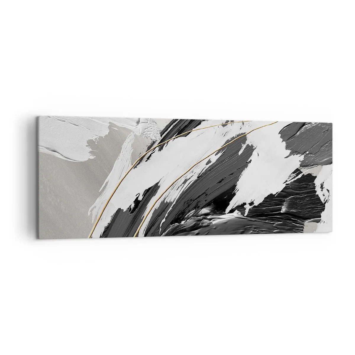 Quadro em tela - Abstração em grande escala - 140x50 cm