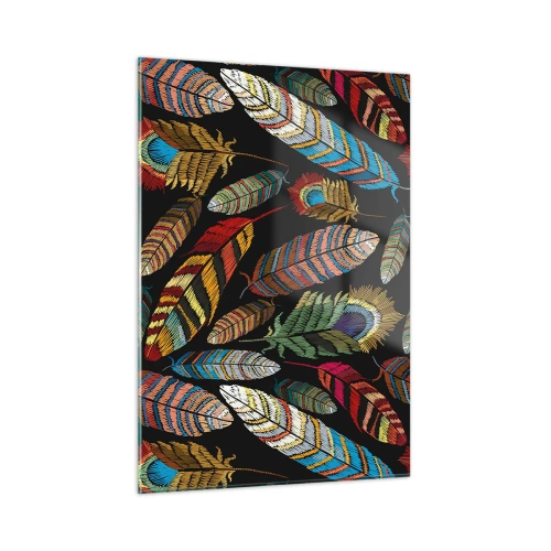 Quadro em vidro - O carnaval dos pássaros - 50x70 cm
