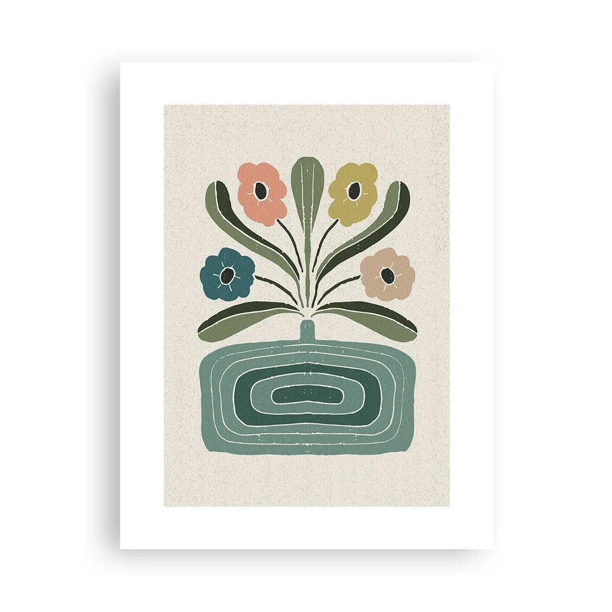 Pôster - Buquê simétrico - 30x40 cm