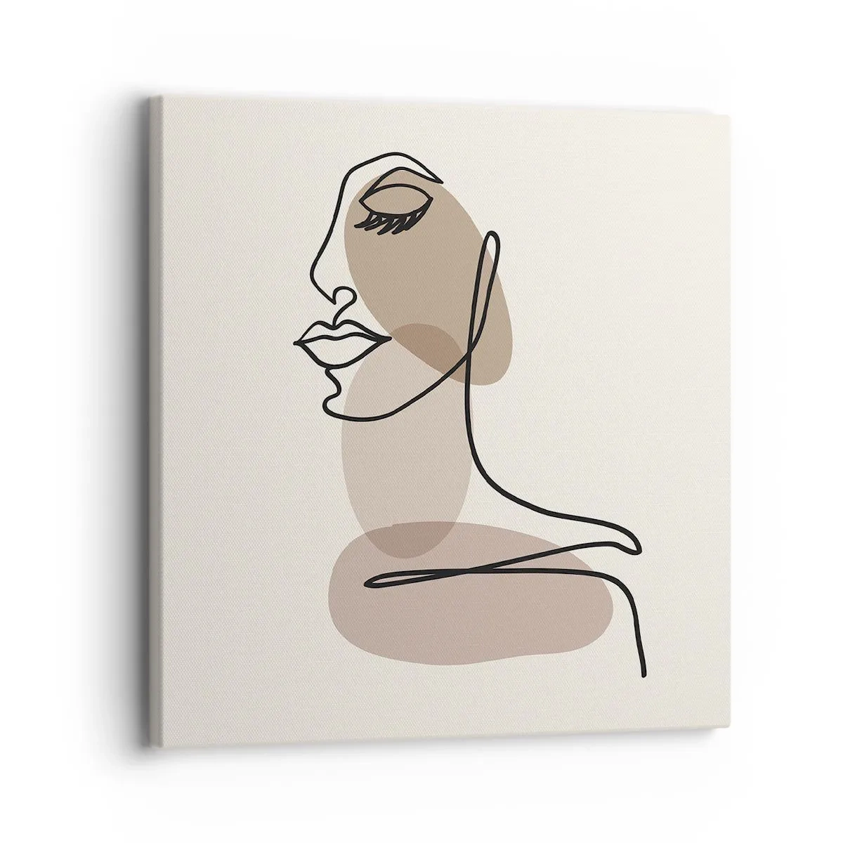 Quadro em tela - Ouvindo-se a si própria - 30x30 cm