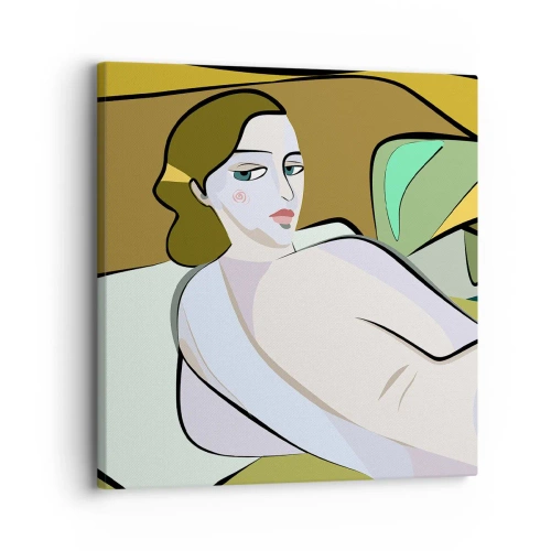 Quadro em tela - Retrato íntimo - 30x30 cm