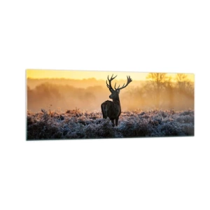 Quadro em vidro - Coroado em sua terra - 140x50 cm