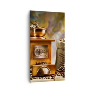 Quadro em tela - A trituração do grão, o ruído do moedor - 65x120 cm