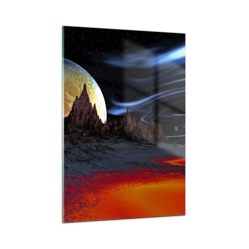 Quadro em vidro - Mundo desconhecido - 50x70 cm