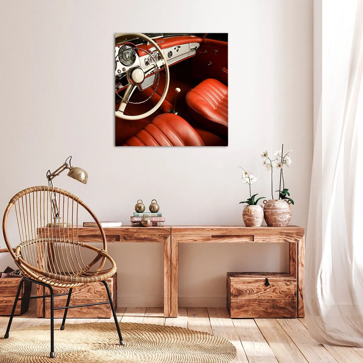 Quadro em tela - Luxo vintage - 60x60 cm