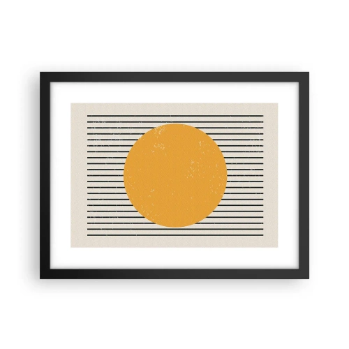 Pôster com moldura preta - O poder da simplicidade - 40x30 cm