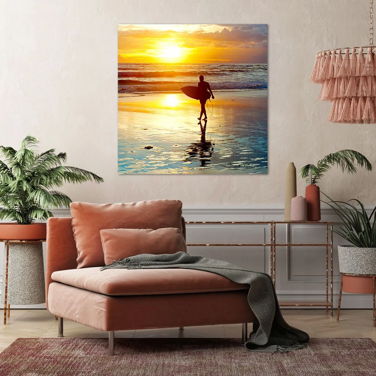 Quadro em tela - O Retorno do Guerreiro - 50x50 cm