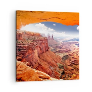 Quadro em tela - Esculpido pela própria natureza - 60x60 cm