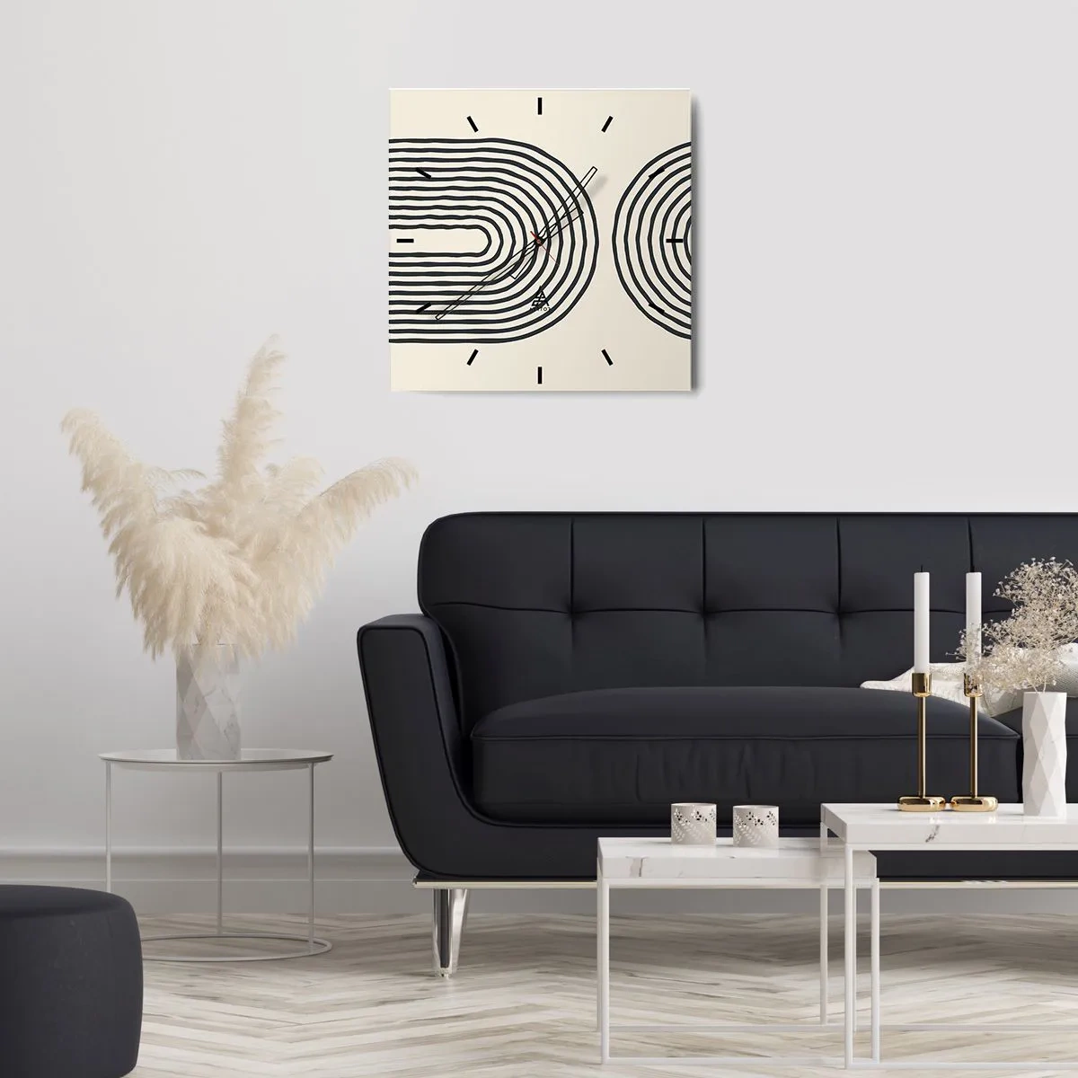 Relógio de parede - Relógio em vidro - Em um momento... - 30x30 cm
