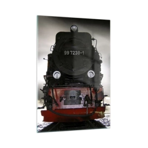 Quadro em vidro - Fica de pé e ofega, arfa e assopra - 50x70 cm