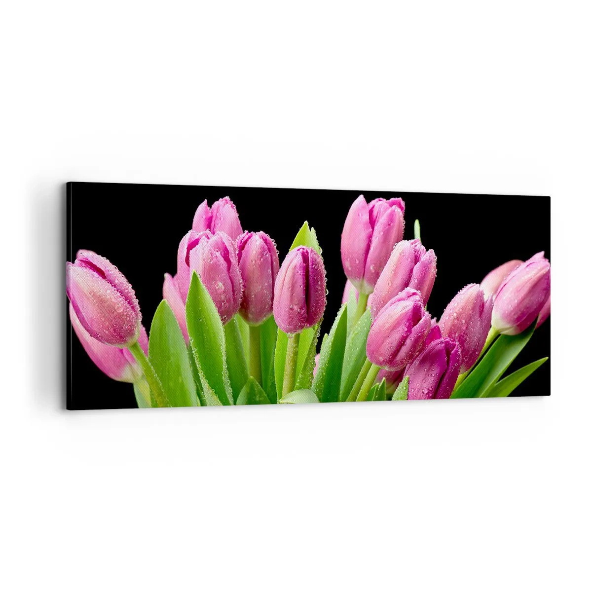 Quadro em tela - Alegria lilás da primavera - 100x40 cm