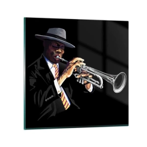 Quadro em vidro - Charme da velha escola - 70x70 cm