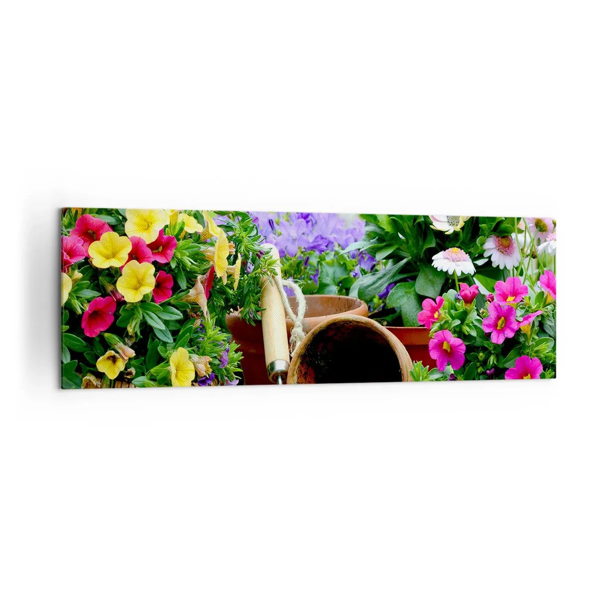 Quadro em tela - Jardim da Joana - 160x50 cm