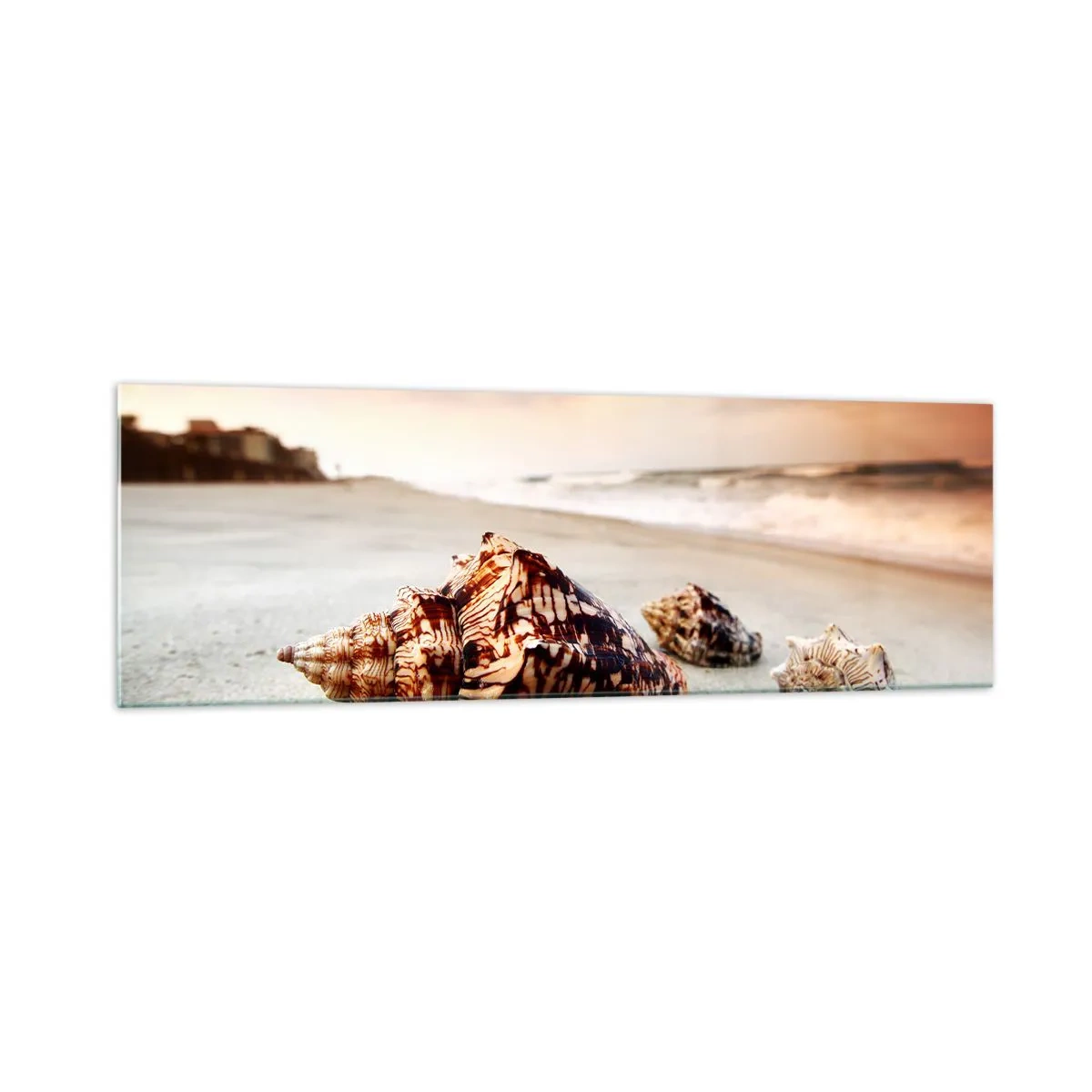 Quadro em vidro - Expulso pelas ondas - 160x50 cm