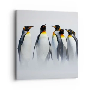 Quadro em tela - Reunião em traje de gala - 30x30 cm