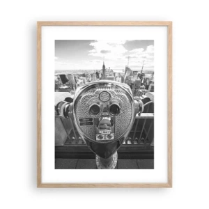 Pôster com moldura de carvalho claro - A cidade das cidades - 40x50 cm