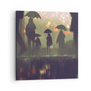 Quadro em tela - Da perspectiva de uma gota de chuva - 70x70 cm