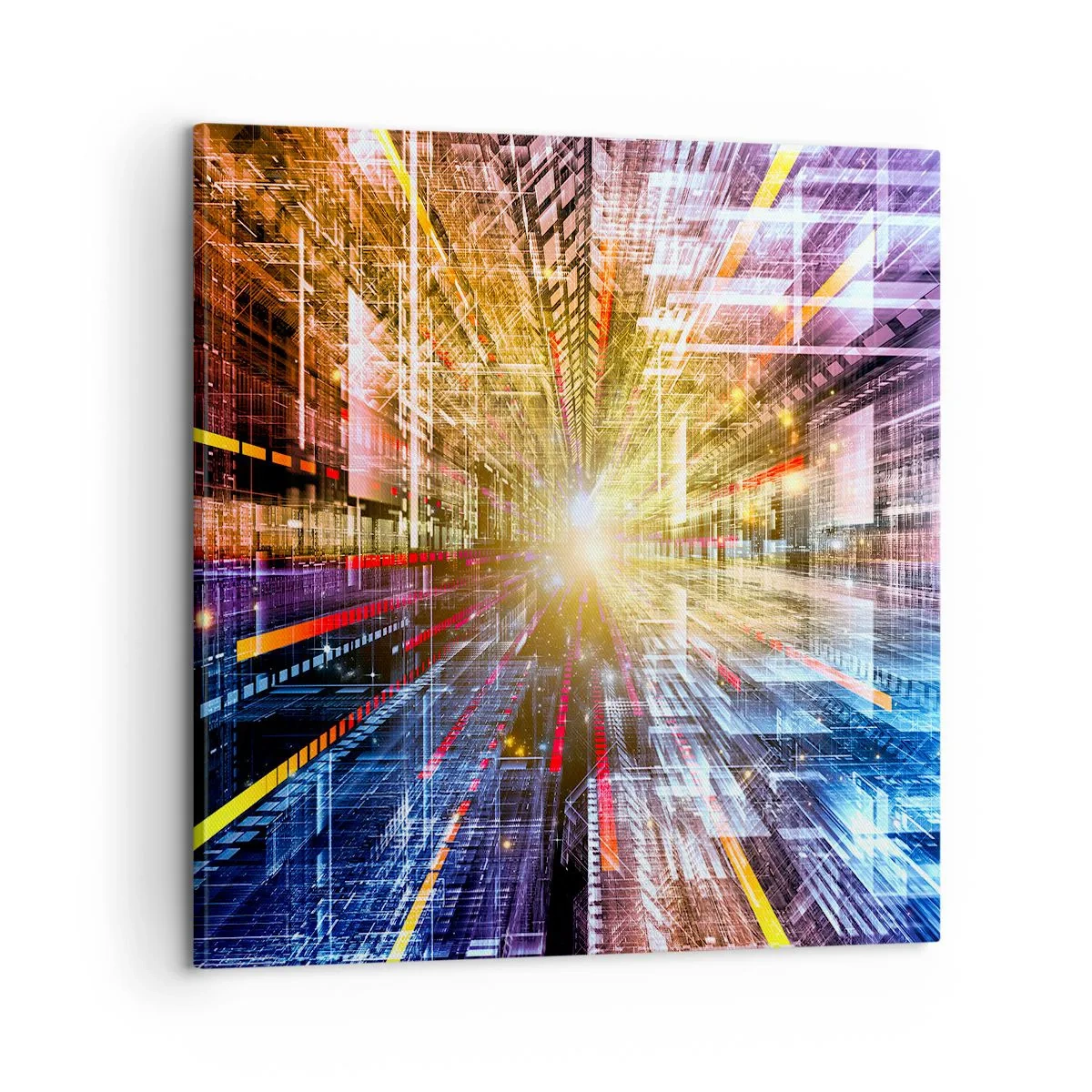 Quadro em tela - Corredor de luz - 60x60 cm
