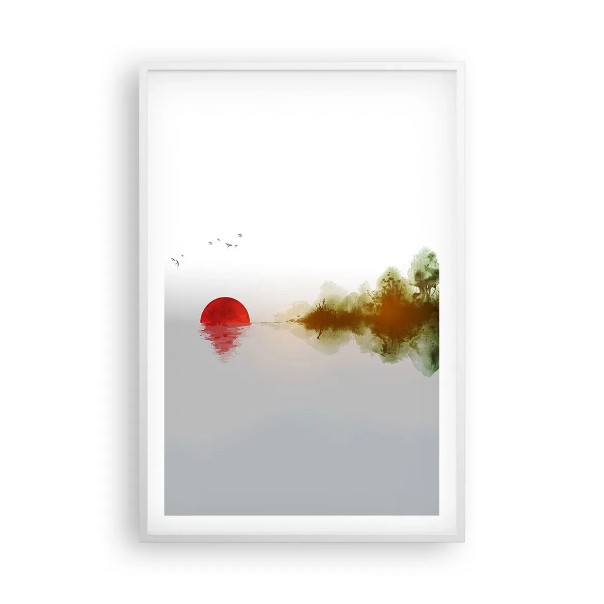 Pôster em moldura branca - Uma promessa de paz - 61x91 cm