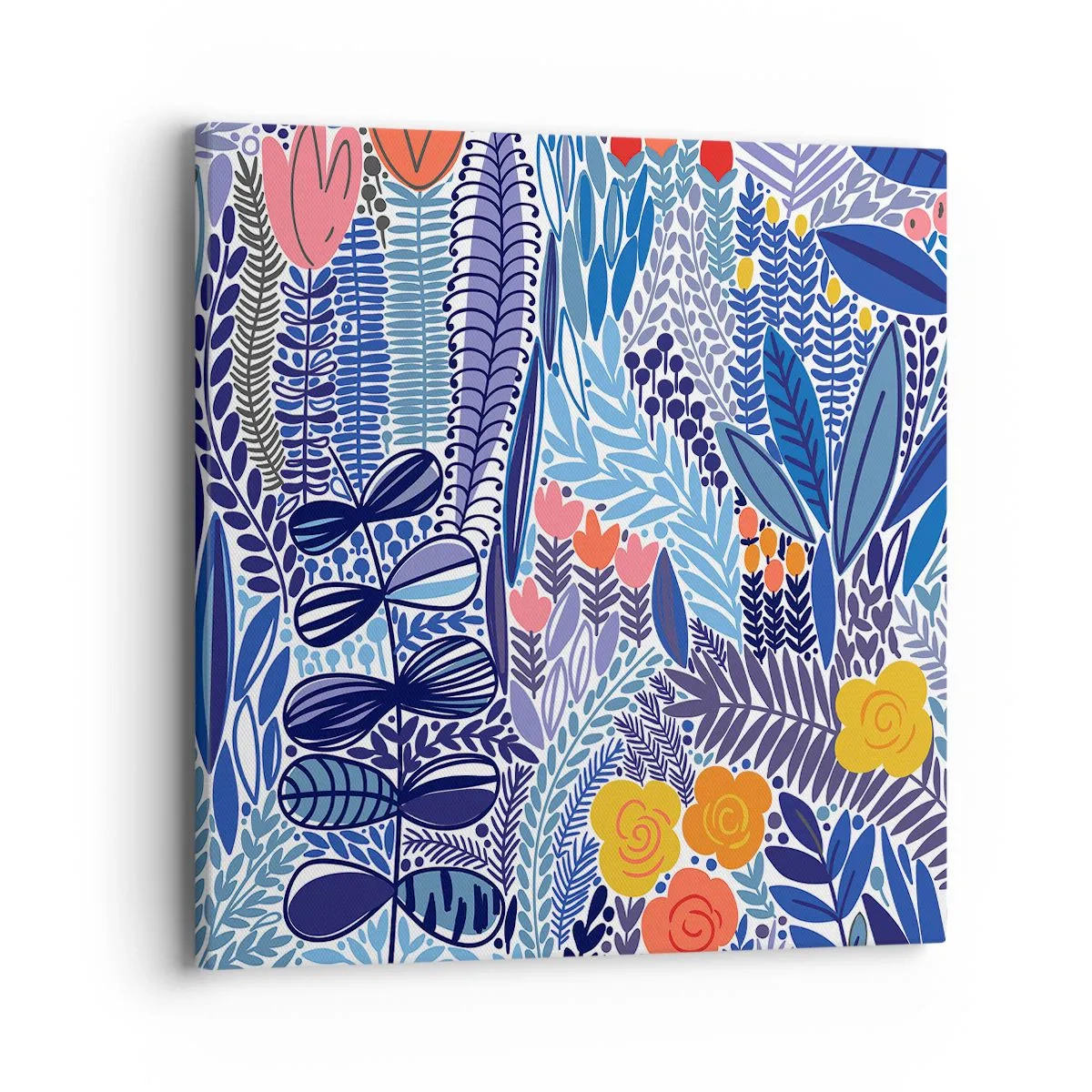 Quadro em tela - Jardim Havaiano - 40x40 cm