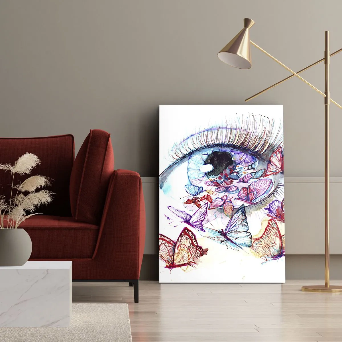 Quadro em tela - Olhos de conto de fadas - 50x70 cm
