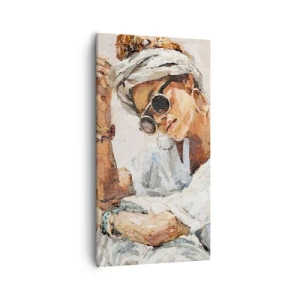 Quadro em tela - Retrato em pleno sol - 55x100 cm