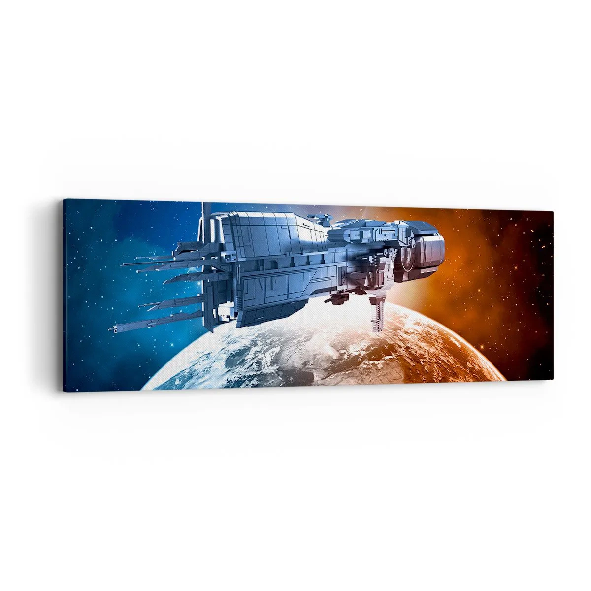 Quadro em tela - Observador atento - 90x30 cm