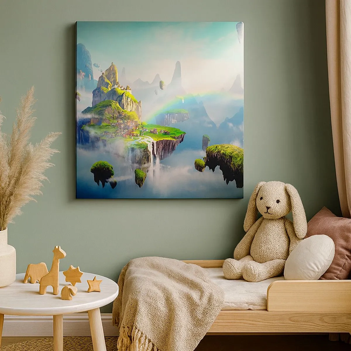 Quadro em tela - Meio do céu - as ilhas felizes - 30x30 cm