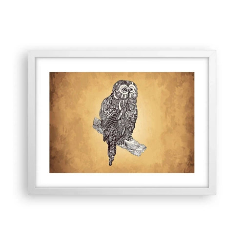 Pôster em moldura branca - Ornamentos intrincados de sabedoria - 40x30 cm