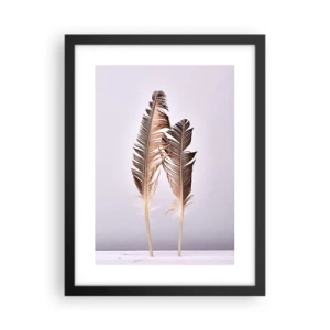 Pôster com moldura preta - Contra o nada - 30x40 cm