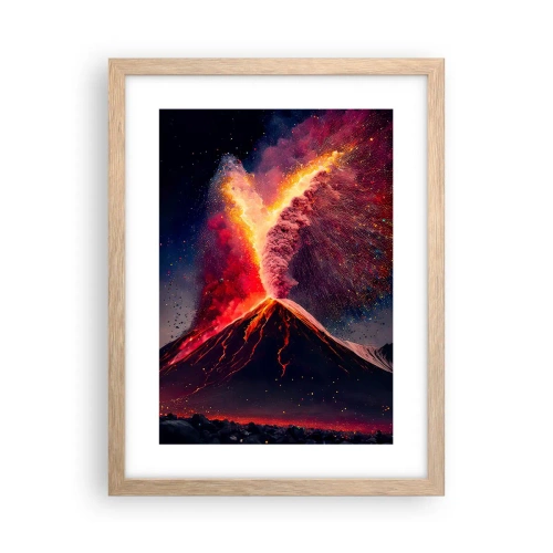 Pôster com moldura de carvalho claro - Beleza e terror - 30x40 cm