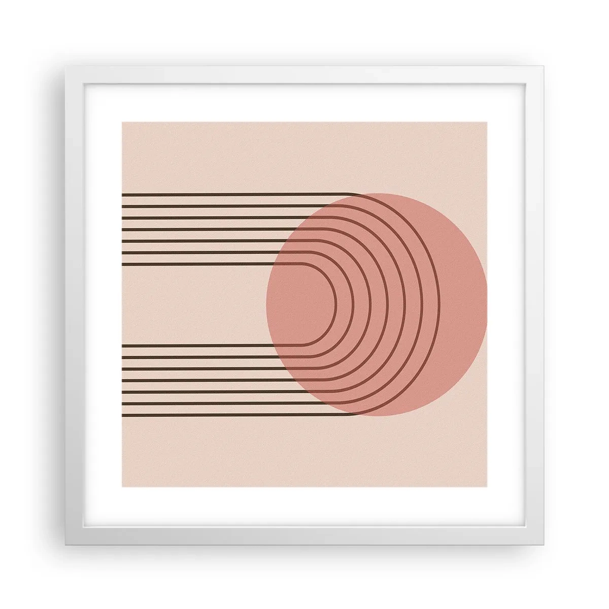 Pôster em moldura branca - Atração irresistível - 40x40 cm