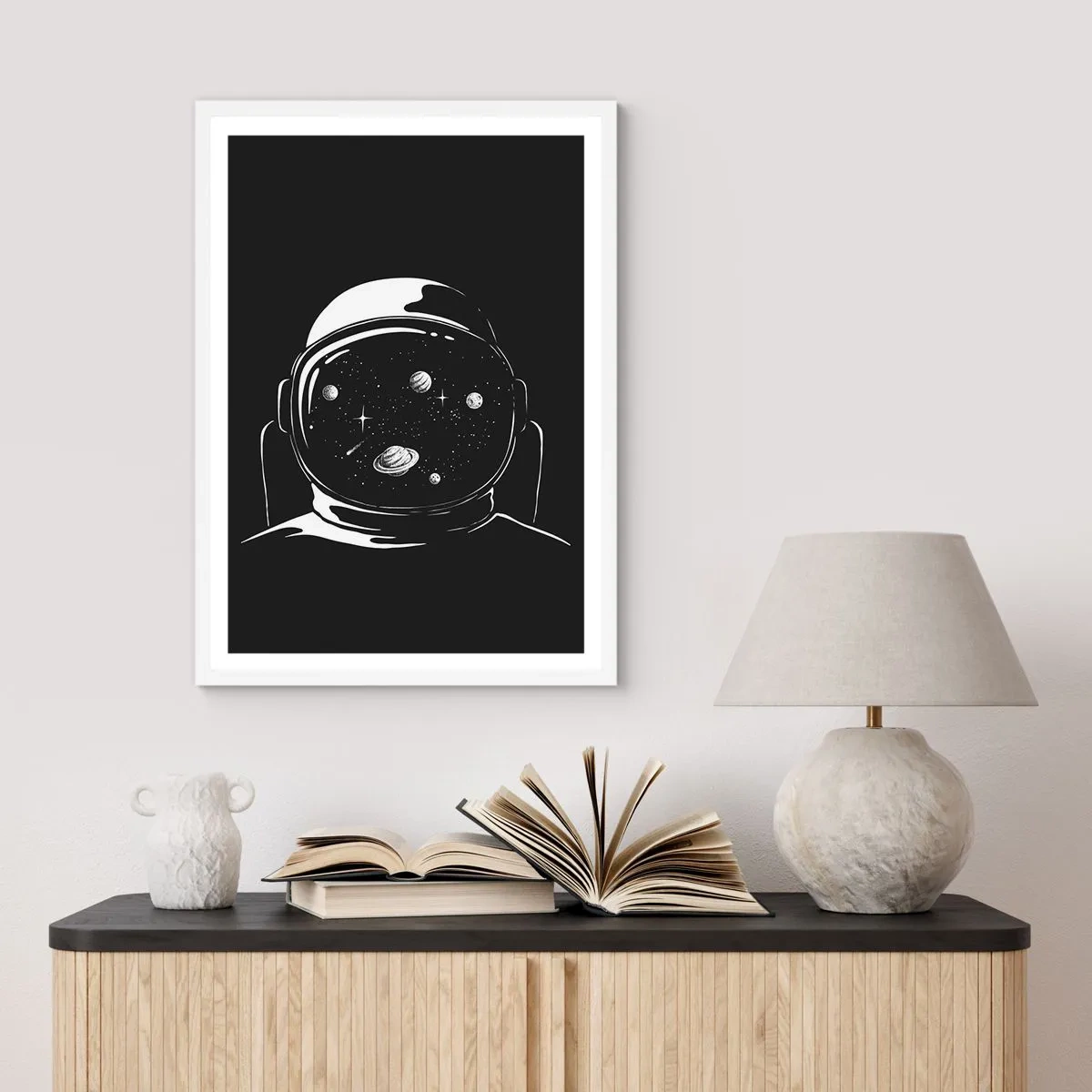 Pôster em moldura branca - Bela Vista - 30x40 cm