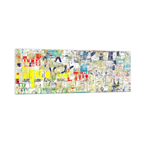 Quadro em vidro - Simplesmente agradável aos olhos - 90x30 cm