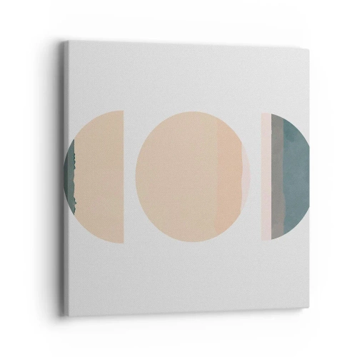 Quadro em tela - Círculo entre círculos - 40x40 cm