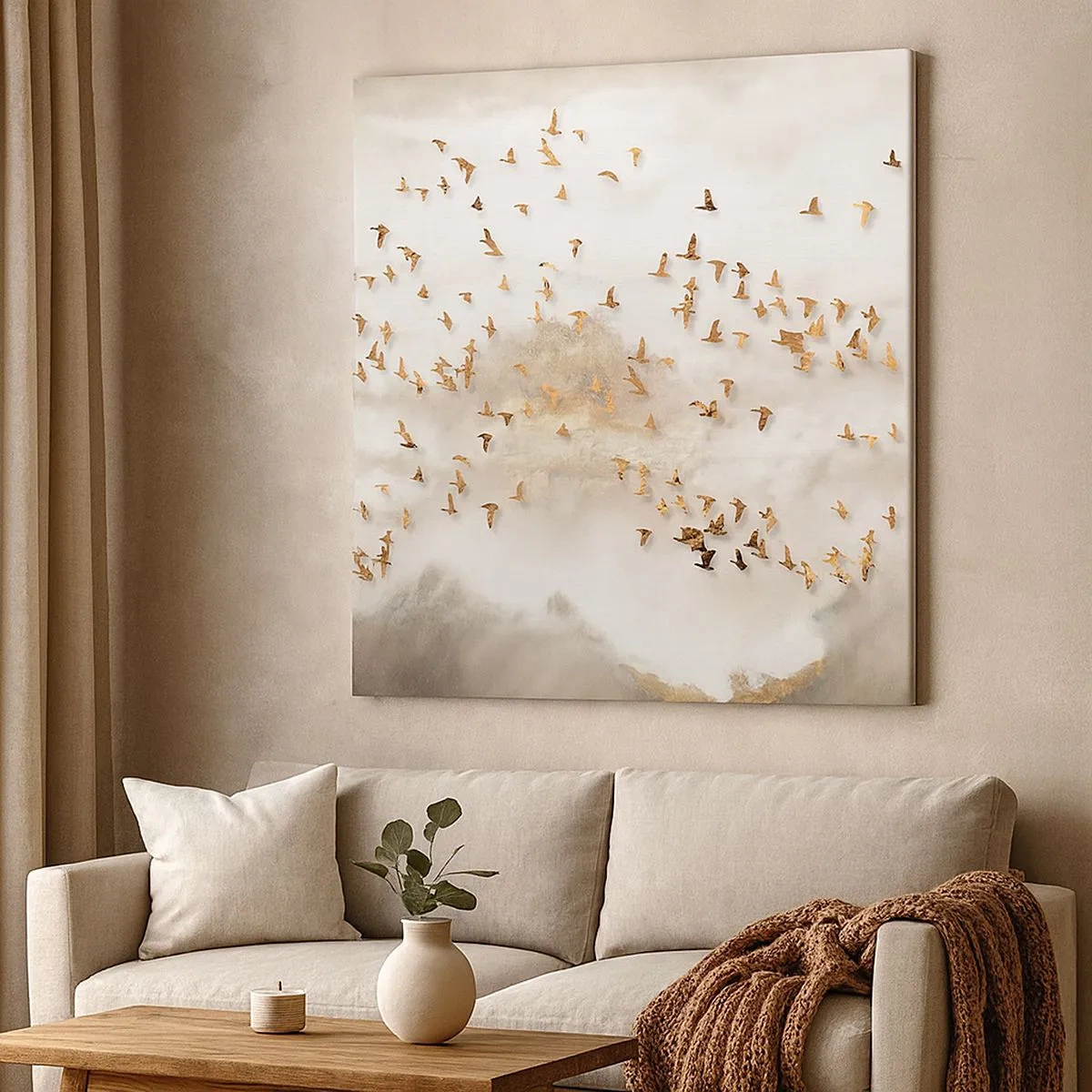 Quadro em tela - Está na hora… - 30x30 cm